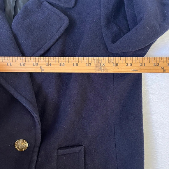 Mackintosh 100% Pure Wool Navy Authentic Peacoat Coat Women’s Sz M/L Sailor READ - Picture 10 of 14